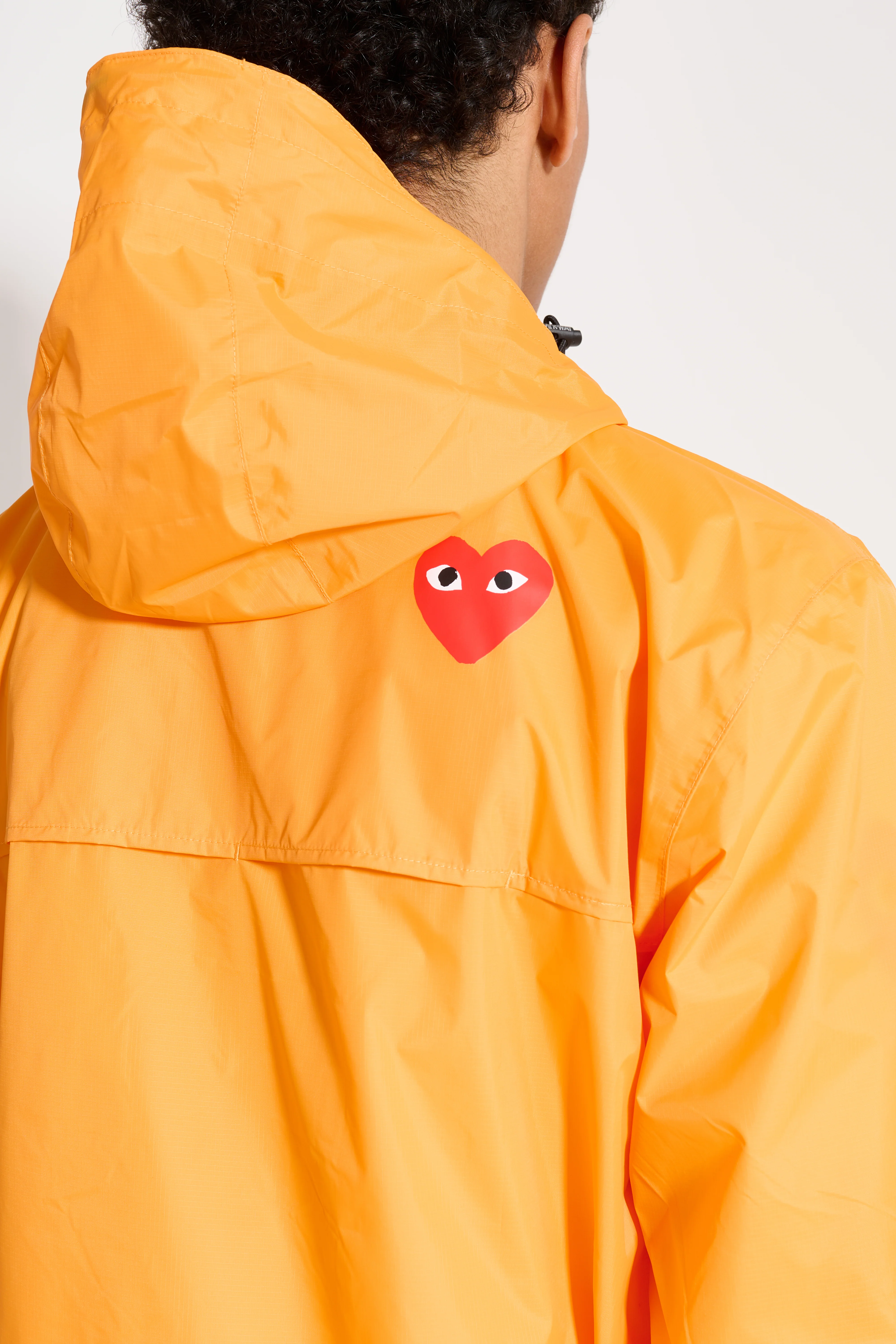 Comme des Garçons Play x K-Way Half Zip Jacket Orange - Image 5