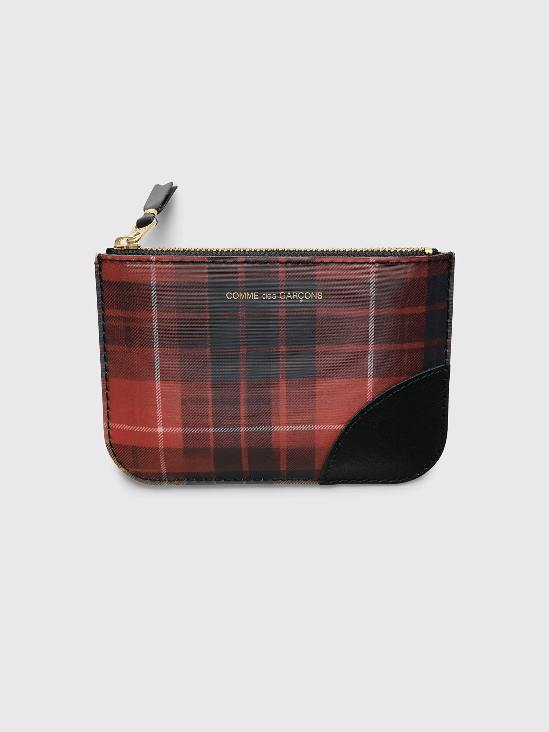 Comme des Garçons Wallet SA8100 Lenticular Tartan Red / Yellow - Image 3