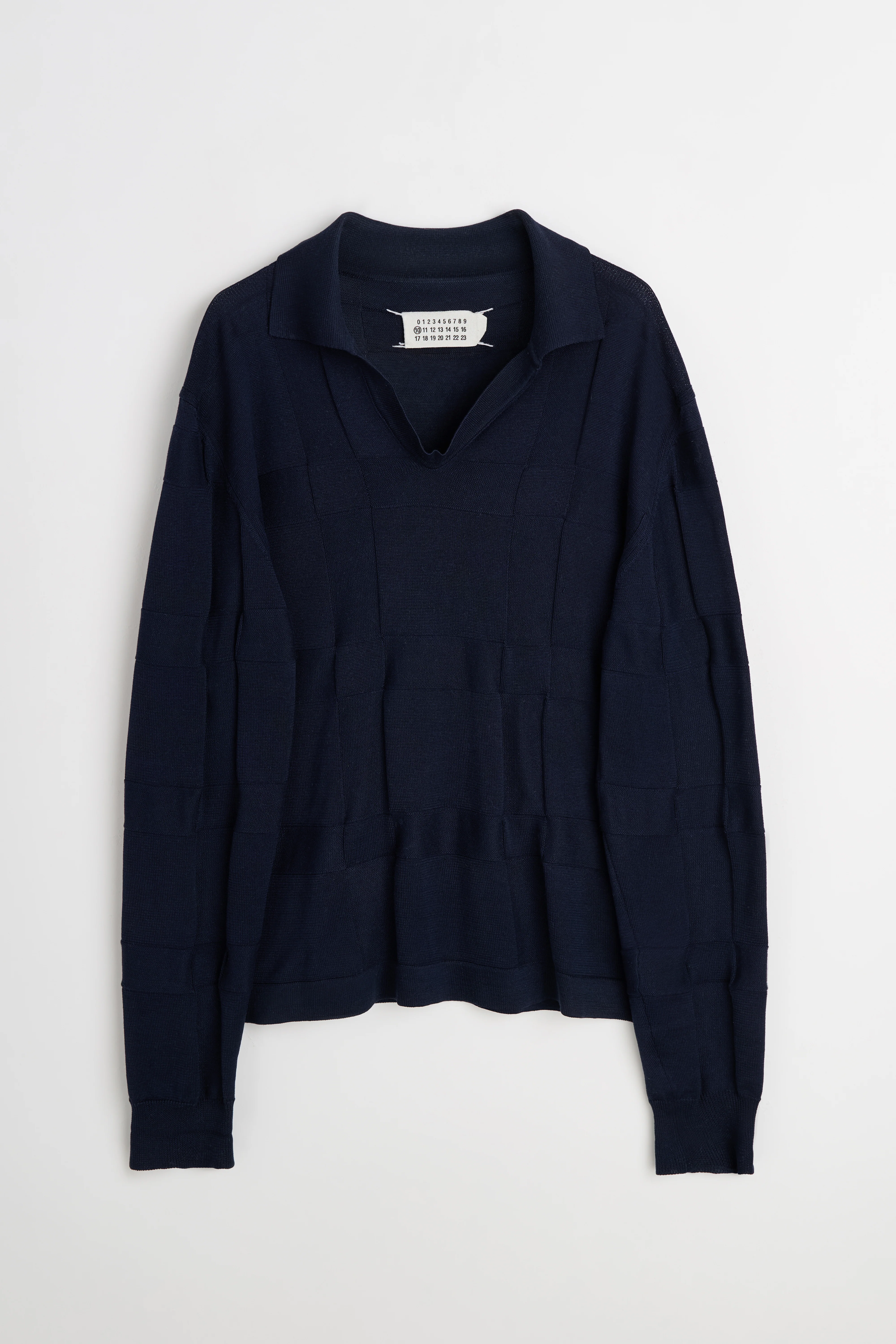 TRÈS BIEN Archive Maison Margiela Panel Knit Sweater Navy