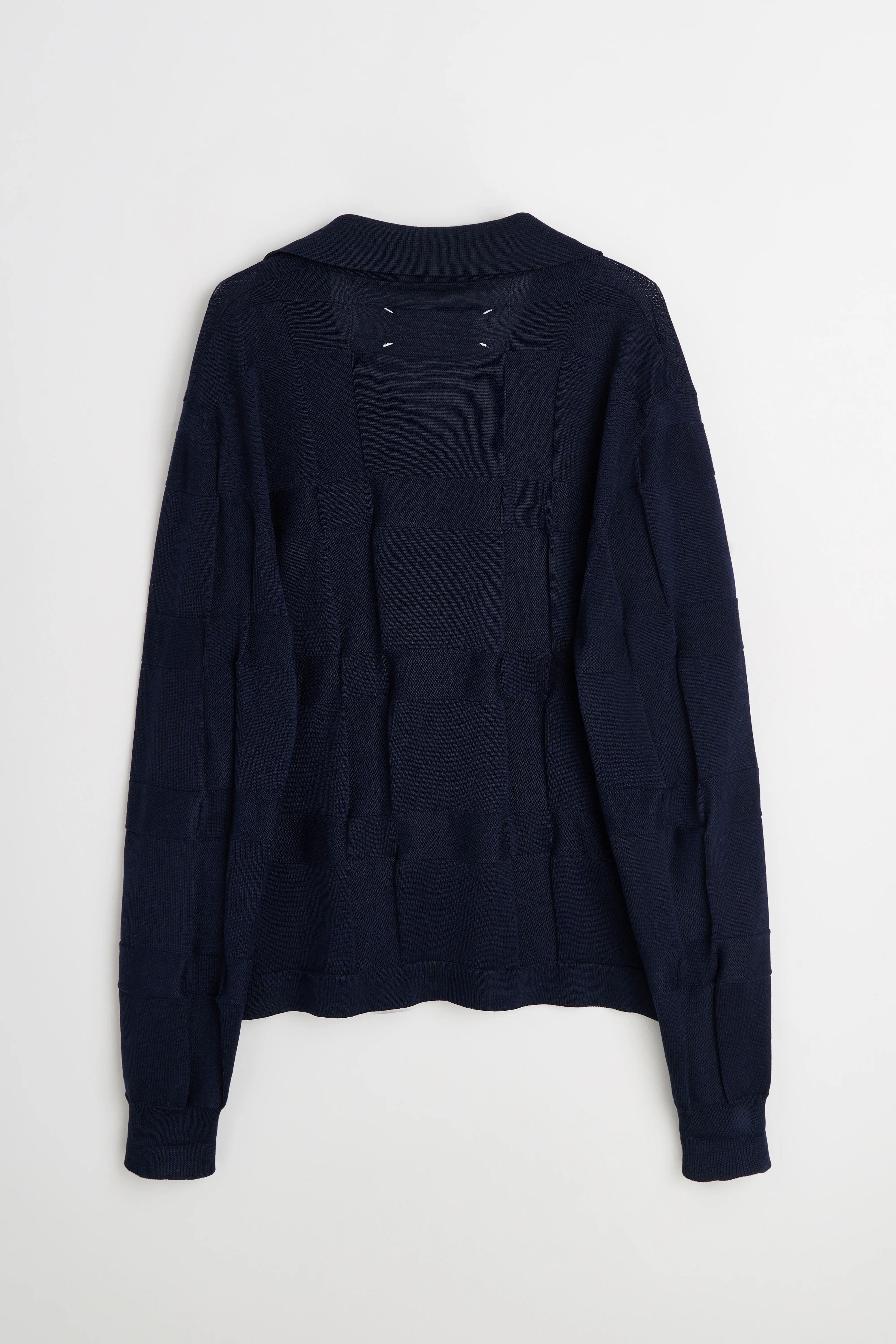 TRÈS BIEN Archive Maison Margiela Panel Knit Sweater Navy - Image 2